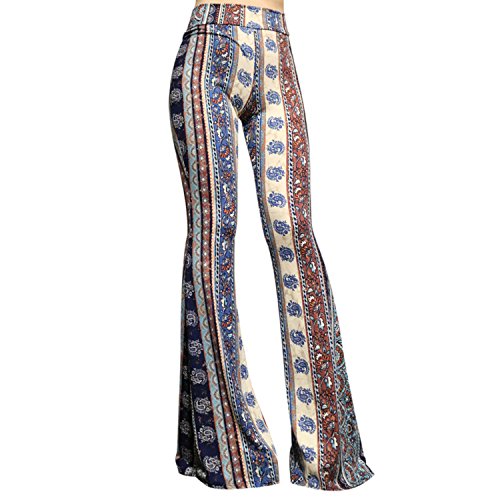 Women's High Waist Wide Leg Long Palazzo Bell Bottom Main image
