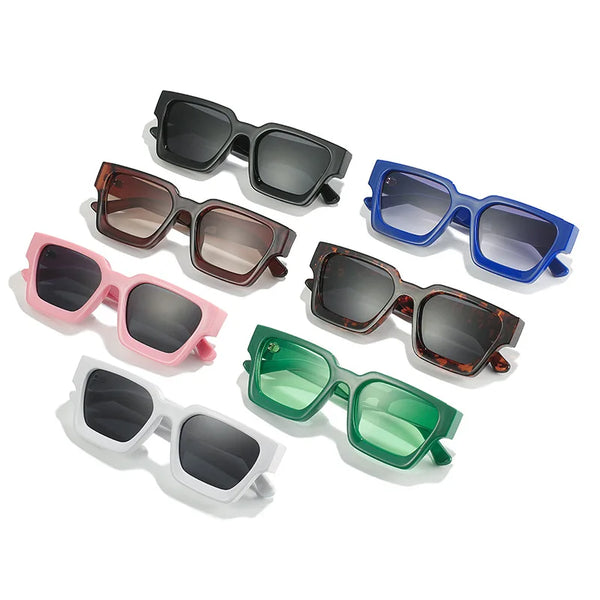 Retro Square Tinted Sunglasses – UV400