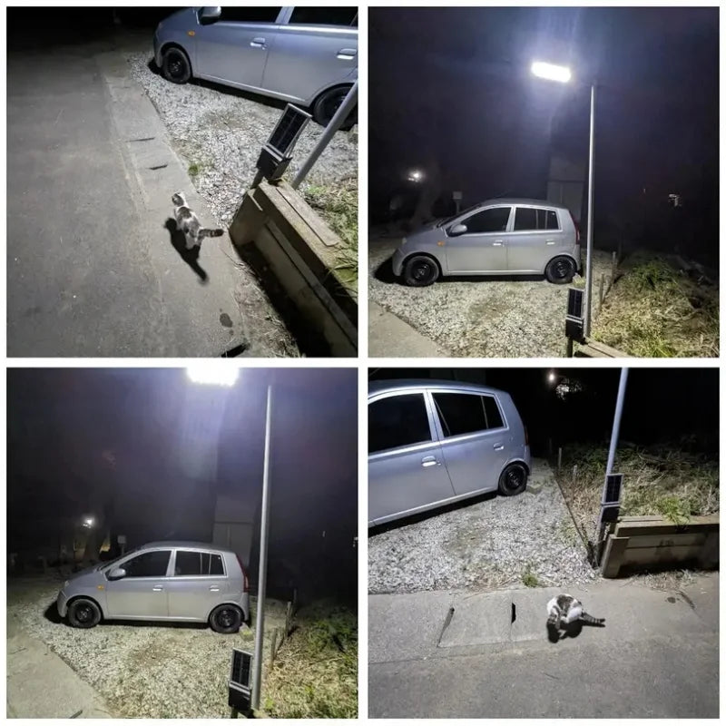 250w Solar LED Light Motion Sensor With Remote 3 Modes Street Lamp for Yard Garden Path