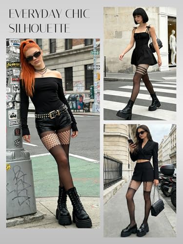 Fishnet Faux Thigh-High Tights
