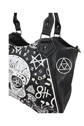 Gothic Rockabilly Skull Pentagram Shoulder Bag