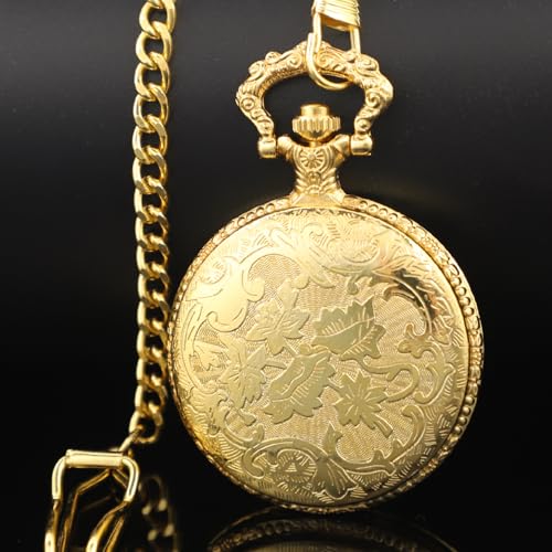Shield Men's Pocket Watch, Arabic Numeral Digital Scale Men's Quartz P