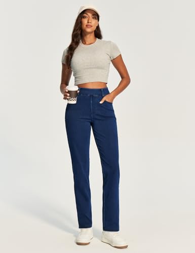Straight Leg Jeans For Women High Waisted Bootcut Jean Trendy Secondary image