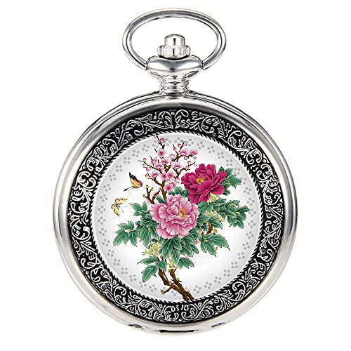 Men's Analog Pocket Watch with Chain — Necklace-Style Pocket Watch for Women