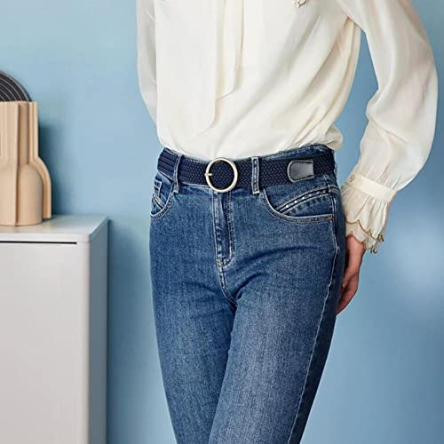 Womens Plus Size Belts 39 To 75inch Stretch Belt Black Elastic Belts