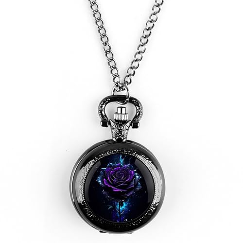 Vintage Pocket Watch for Women Men Graphic Design Quartz Pocket Watche