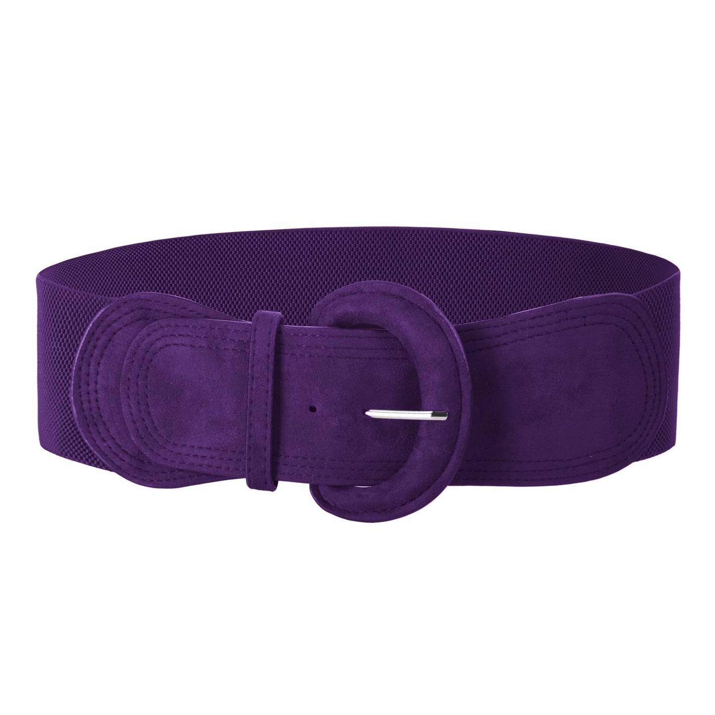 Grace Karin Belts For Women Suede Elastic Wide Belt Vintage Stretchy