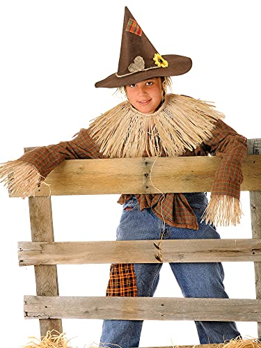 Geyoga 7 Pcs Scarecrow Costume Set Scarecrow Hat and Straw Kit