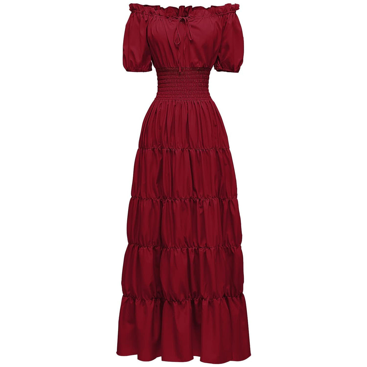 Abaowedding Renaissance Women Medieval Chemise Dress Pirate Peasant Top Irish Under Dress