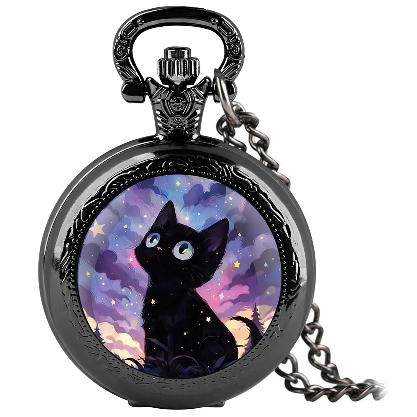 Vintage Pocket Watch for Women Men Graphic Design Quartz Pocket Watche