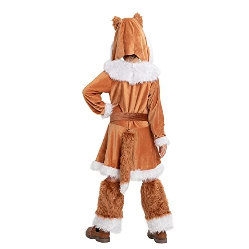 Spooktacular Creations Halloween Fox Costume for Girls, Kids Fox Costume Child for Halloween Dress Up, Jungle-themed Party