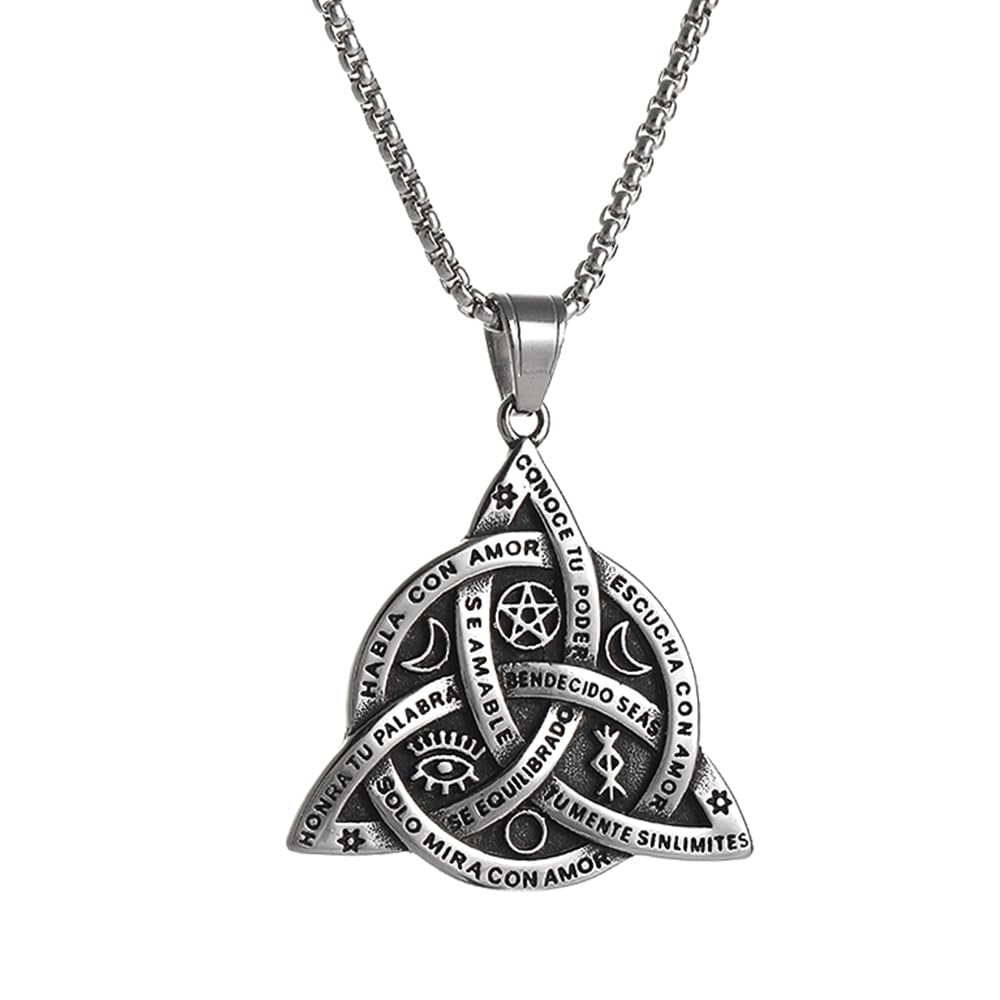 Triple Goddess Celtic Knot Necklace
