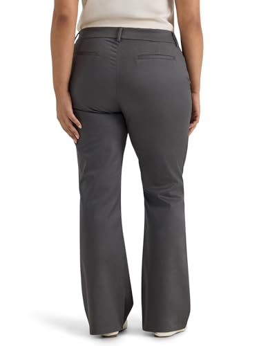 Women's Plus Size Wrinkle Free Mid Rise Bootcut Pant