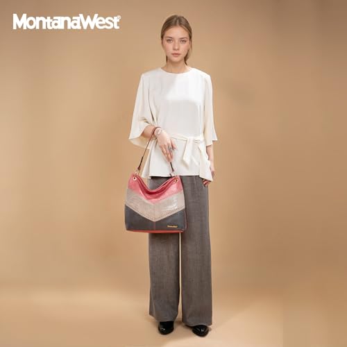 Hobo Shoulder Handbag with Back Pocket