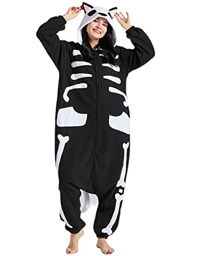 SAMGU Adult Onesie Animal Halloween Cosplay Costume One Piece Pajamas for Women and Men