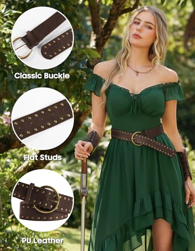 Scarlet Darkness Western Belt For Women Leather Cowboy Belt With