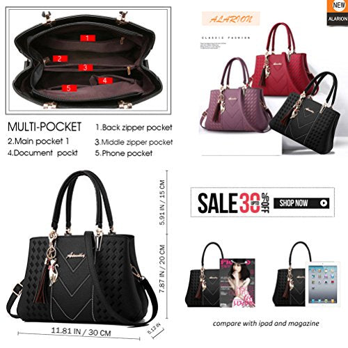 Women's Medium Satchel Tote — Convertible Shoulder & Crossbody Bag