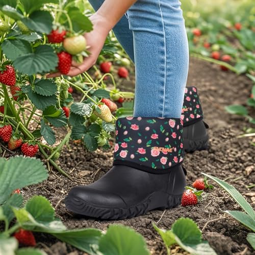 Women’s Boots Rubber Rain Boots For Women Waterproof Mud Boot Secondary image