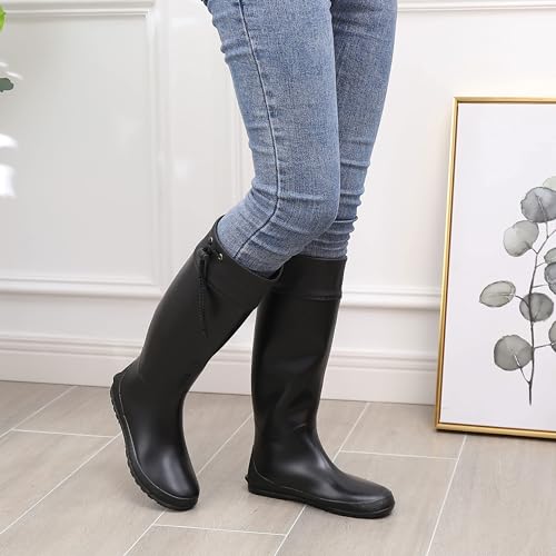 Women's Packable Lightweight Tall Rain Boots