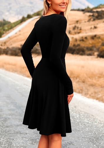 PRETTYGARDEN Women's Fall Casual Long Sleeve Short Dress Secondary image