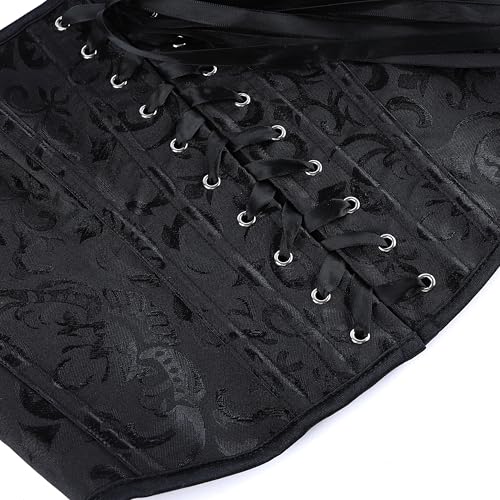 Floral Jacquard Renaissance Underbust Corset
