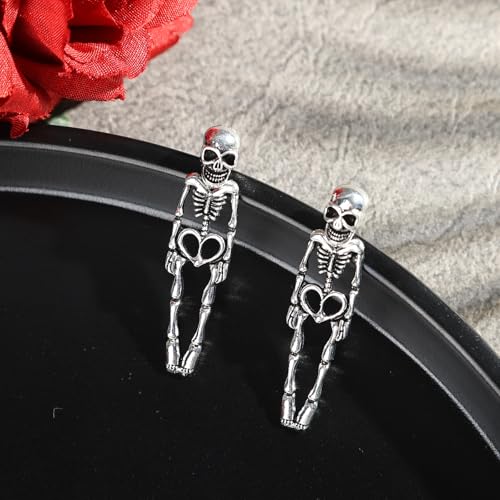 Halloween Earrings Skeleton Skull Dangle BOO Ghost Witch Tassel Terror Knife Earrings