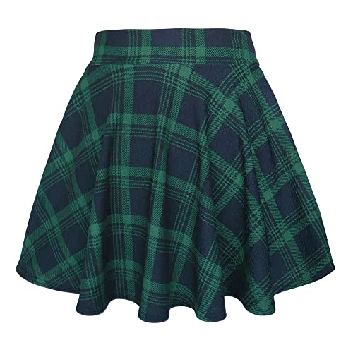 Urban CoCo Women's Basic Versatile Stretchy Flared Casual Mini Skater Skirt