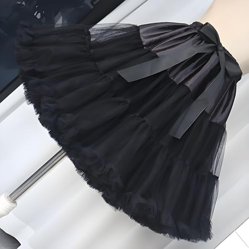 Women's High-Waist Mesh Tulle Petticoat Underskirt — Fluffy Ballet Tutu