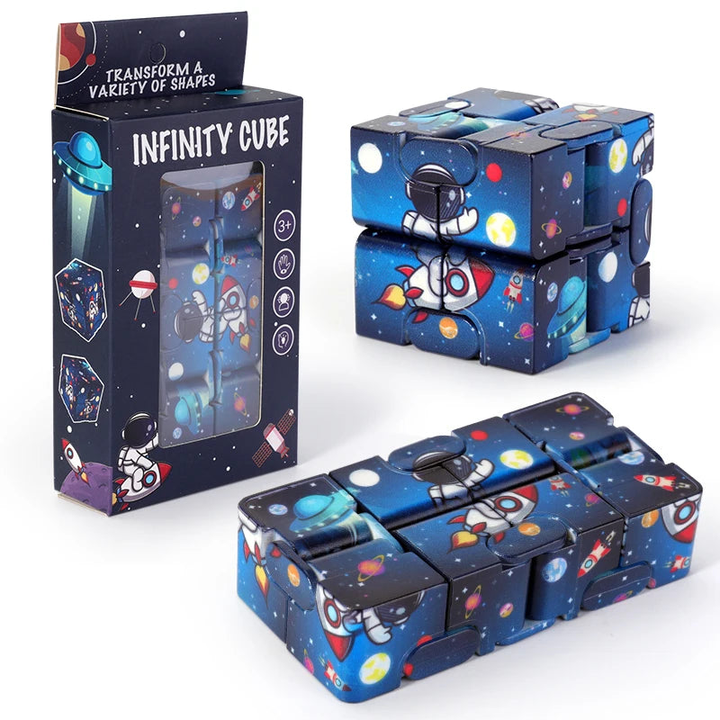 Colorful Starry Sky Fidget Cube & Handle Set Secondary image