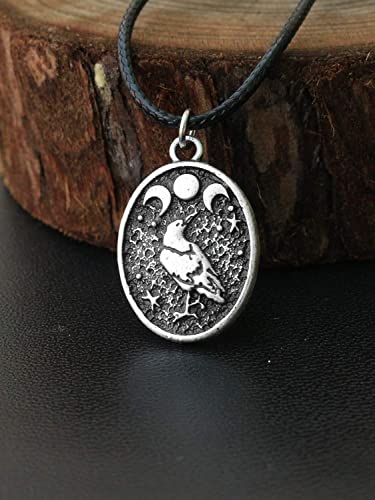 Triple Moon Goddess Necklace - Lunar Phase Jewelry