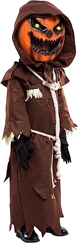 Spooktacular Creations Scary Scarecrow Costume for Kids, Halloween Costume for Boys w/Pumpkin Head, Pumpkin Outfit for Boys Secondary image