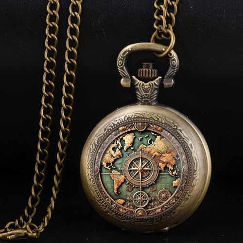 Vintage Pocket Watch for Women Men Dragon Eagle Crow Design Bronze Qua Secondary image