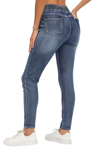 Women’s Curvy High Rise Skinny Jeans Comfy Stretch Classic Jeans Pants