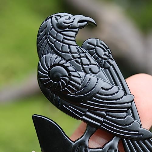 2pack U Shaped Viking Raven Metal Hair Prong Forks French Hair Styling Pins Black Wicca Witch Sticks Renaissance Festival Acceossories for Women Perfect for Thick Hair