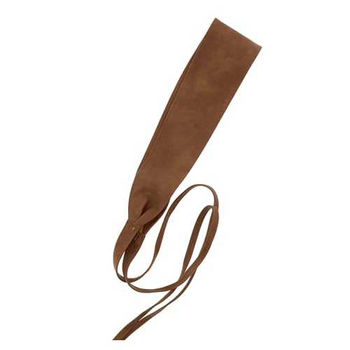 Woman Leatherette Waisband Obi Belt, Mica