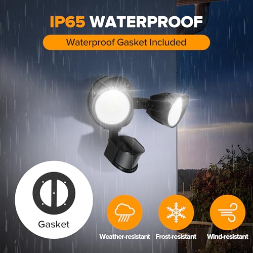 Ume LED Security LED Light for Outside, Garage, Yard (black)