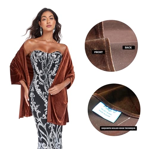 Velvet Shawl Wraps for Women Evening Bridesmaid Winter Shawl Cover