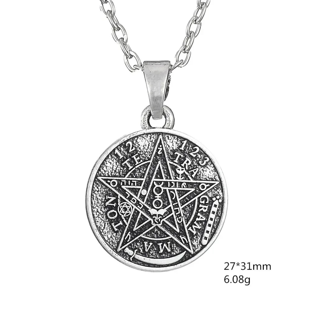 Pentagram Necklace - Wiccan Pendant Jewelry