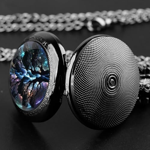 Classic Glass Dome Unisex Arabic Numerals Dial Quartz Pocket Watch Wom