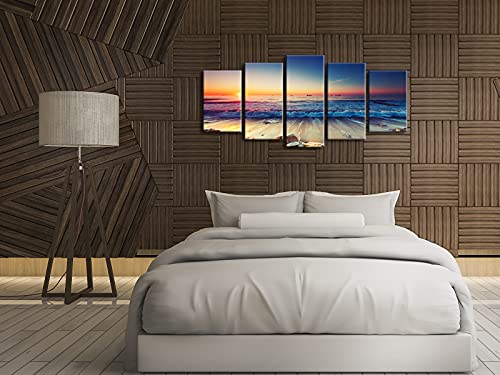 Ocean Seascape 5-Piece Modern Canvas Wall Art