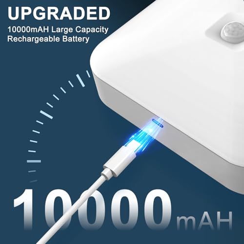 Rechargeable Motion Sensor Closet LED Light for Shower Stairs Hallway Pantry Porch Garage, 5000k