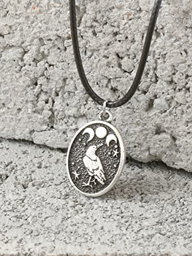 Triple Moon Goddess Necklace - Lunar Phase Jewelry