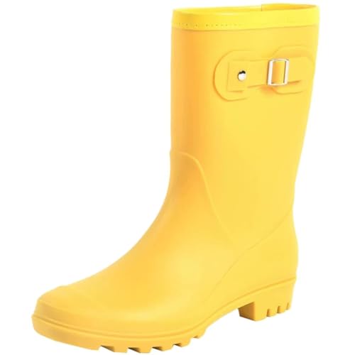 Women's Mid Calf Rain Boots Waterproof Fashion Shoes Main image