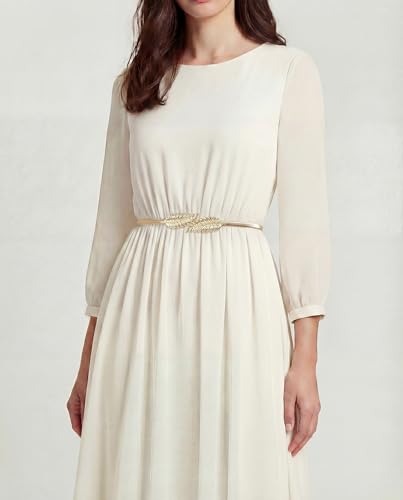 Metallic Elastic Stretchy Chain Belt