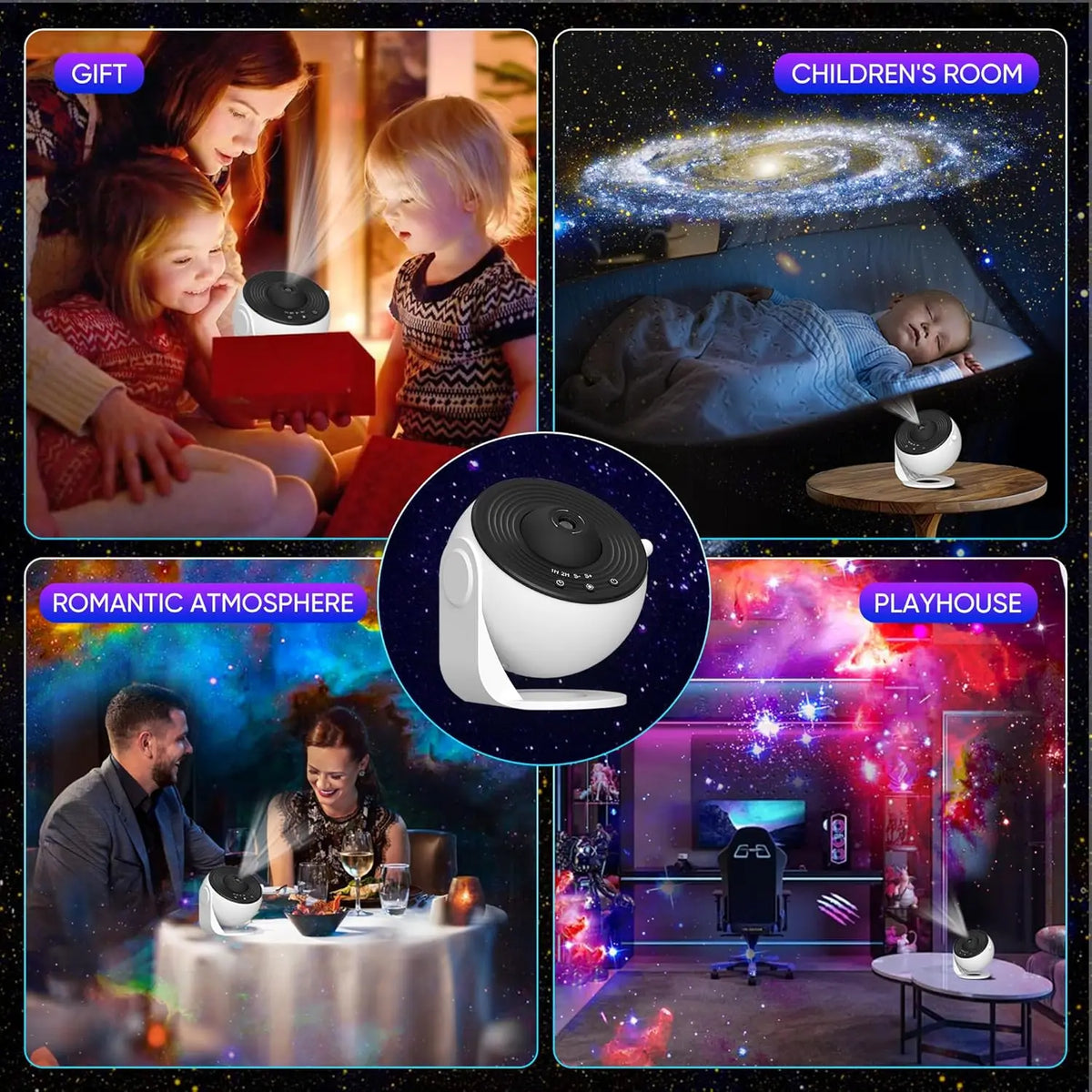 Bedroom Galaxy Projector Night LED Light
