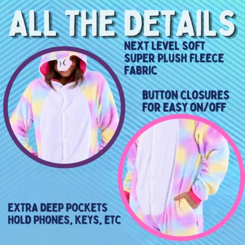 Funziez! Slim Adult Onesie - Food and Animal Costume - One Piece Cosplay Suit for Adults, Women and Men