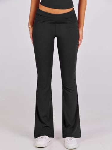 Lounge Sets For Women 2 Piece Foldover Yoga Flare Leggings
