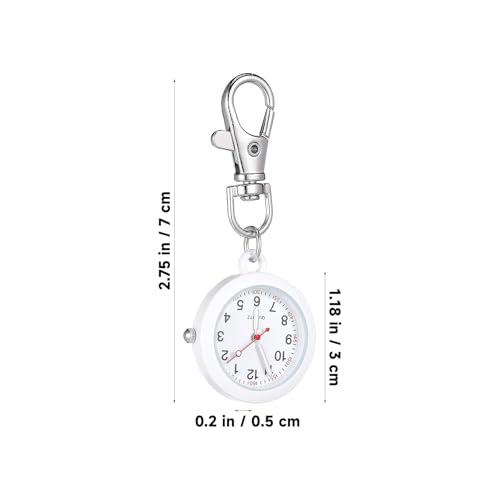 Homoyoyo Clip On Pocket Watch: Nurse Glow Pointer Watch with Clip and