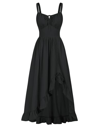 Scarlet Darkness Women Renaissance Corset Dress Flowy Gothic Sundress