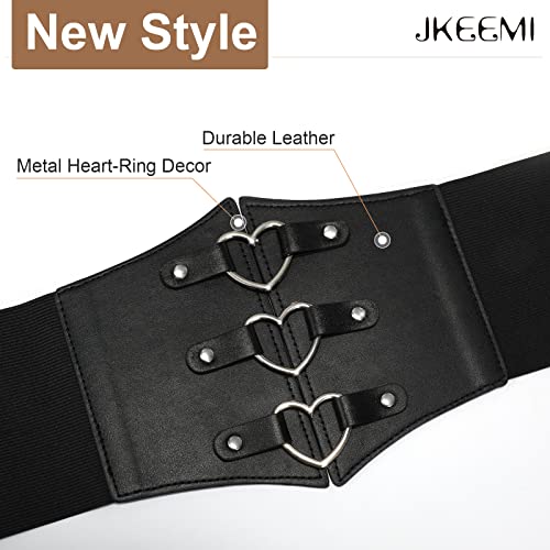 Metal Ring Wide Elastic Waspie Corset Belt